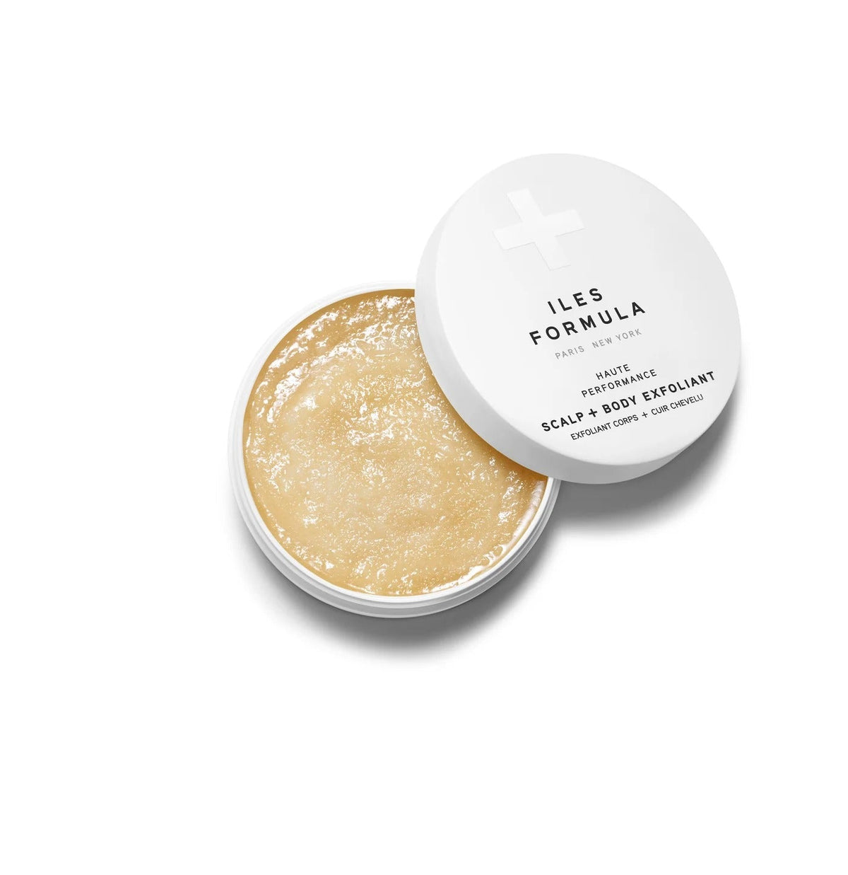 Iles Formula Scalp and Body Exfoliant open jar