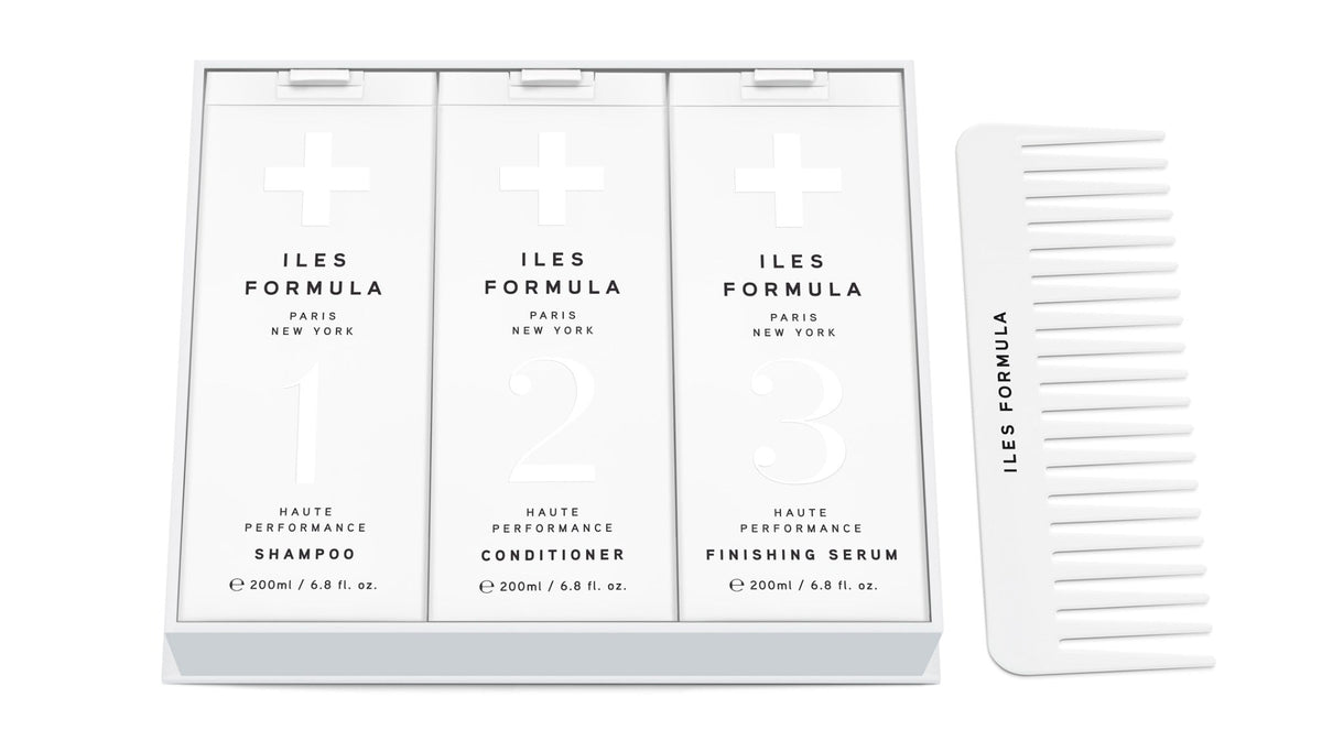 Iles Formula Signature Collection open with comb