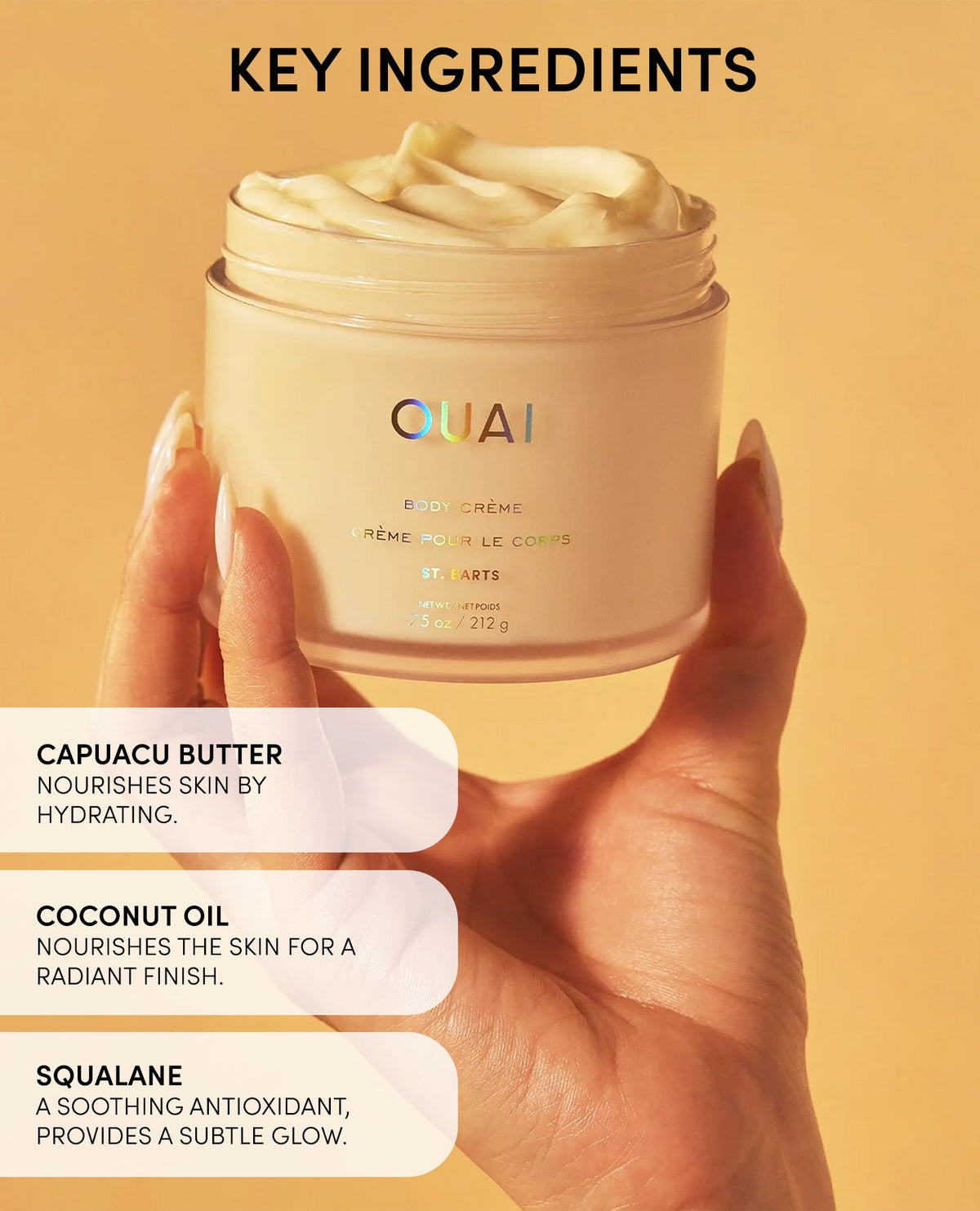 OUAI Body Creme St. Barts details